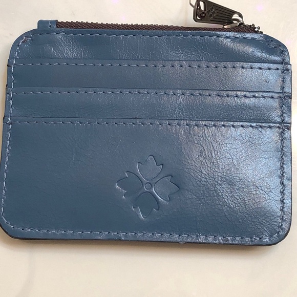 Patricia Nash Cassis Distressed Vintage Leather ID Card Case Safflower Blue NWT - Picture 14 of 16